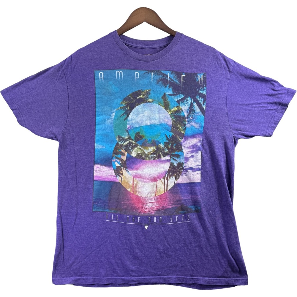 Amplify Men's T-Shirt XL Tee Shirt Graphic Take It Beyond Your Limits Purple